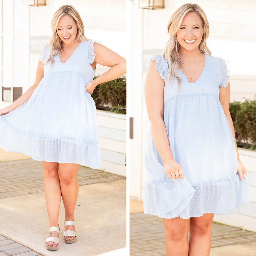 Sweet Baby Dress, Light Blue