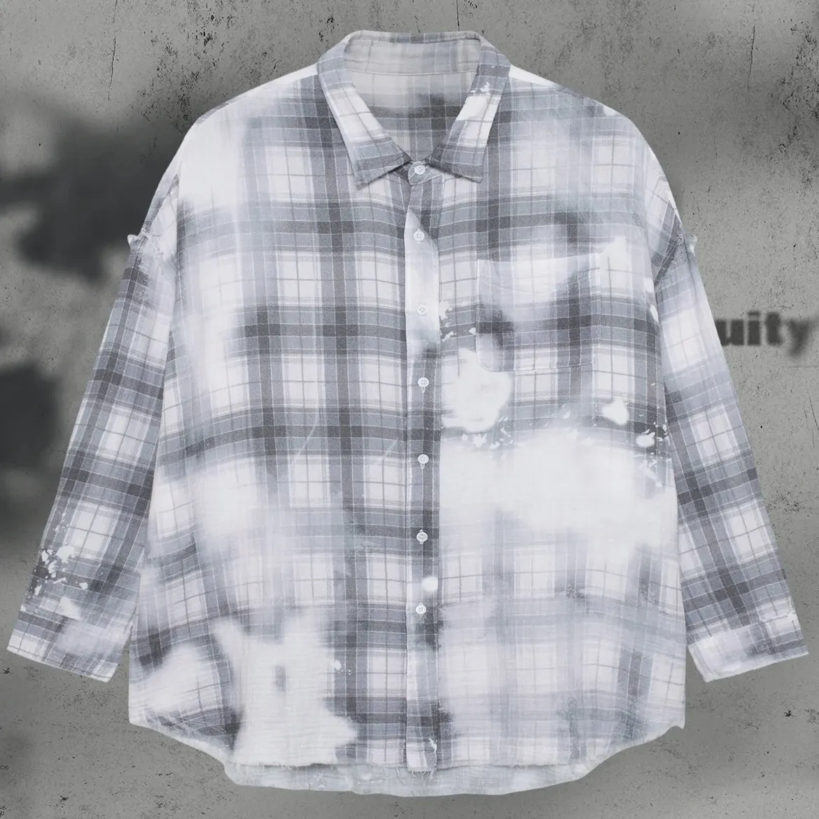 TAKA ORIGINAL  |Tartan Unisex Street Style Long Sleeves Shirts