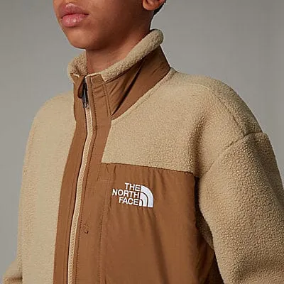 The North Face Boys Yumiori Fleece Full Zip Jacket in Beige