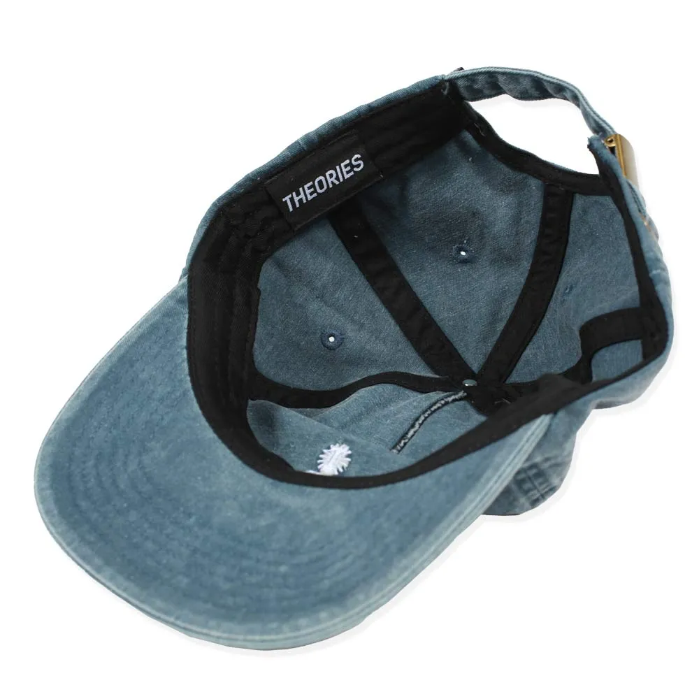 Theories Scribble Strapback Denim Hat Indigo