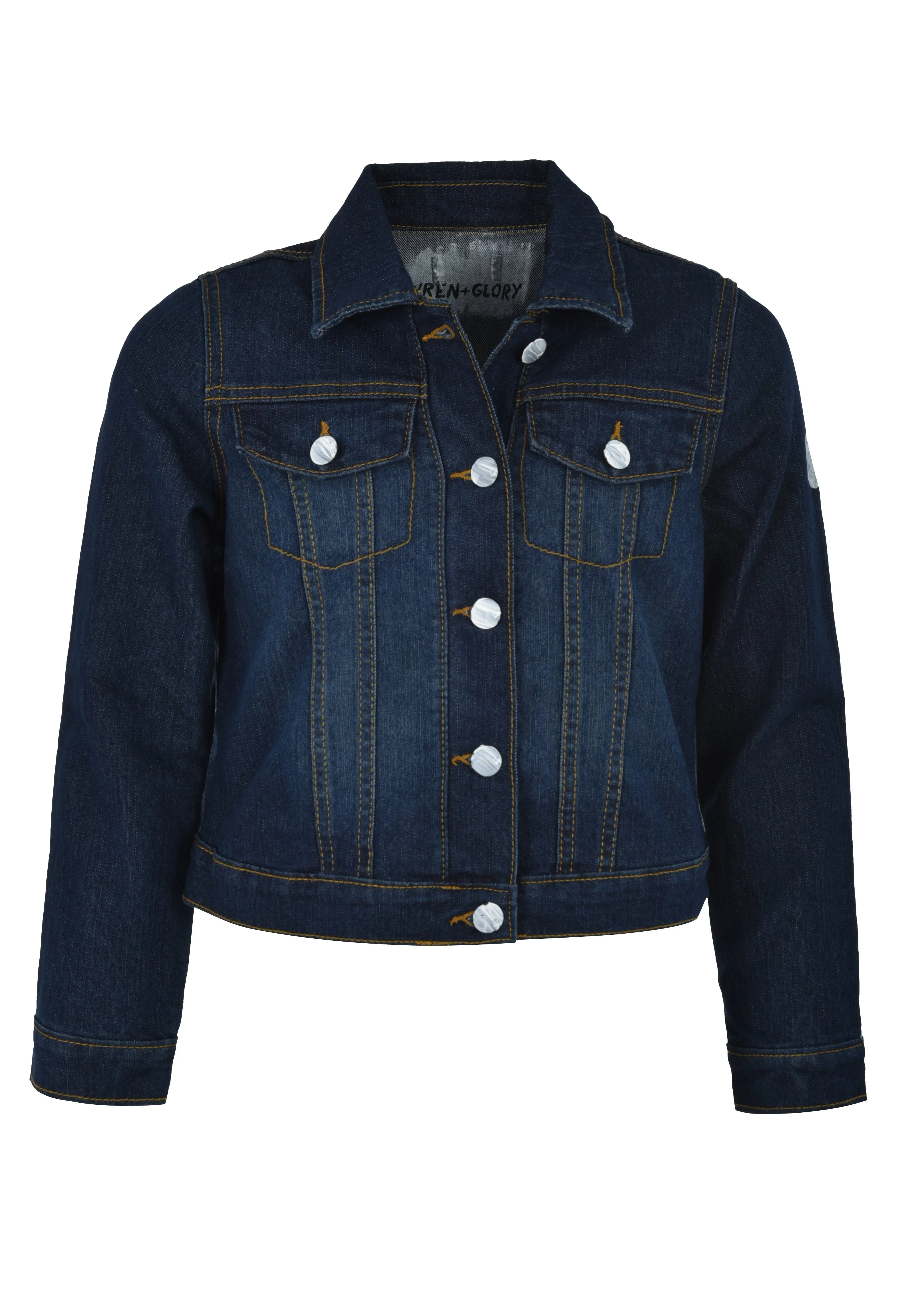 'THROWING APPLES' DENIM JACKET - GIRLS