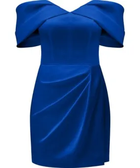 Tia Dorraine Women's Heavenly Kissed Draped Satin Mini Dress