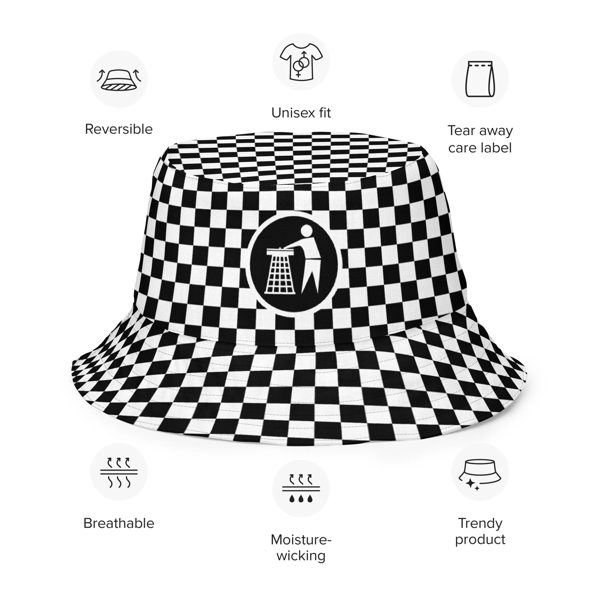 Tidy Chequered Bucket Hat