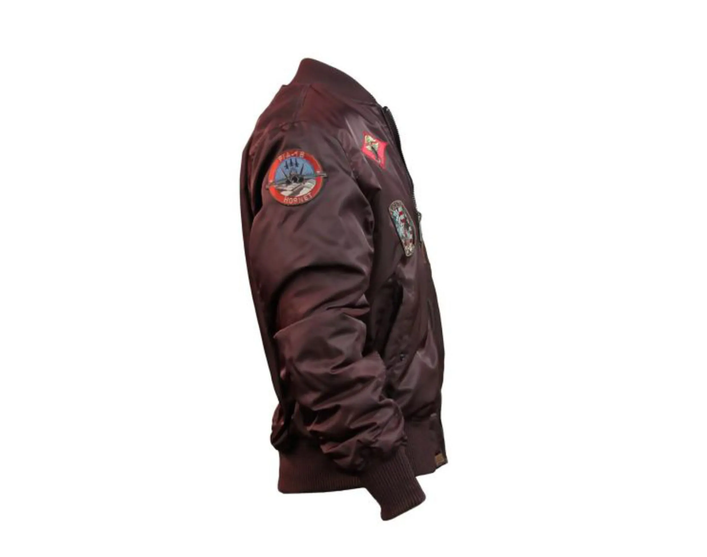 Top Gun MA-1 Nylon Bomber Men's Jacket With Patches