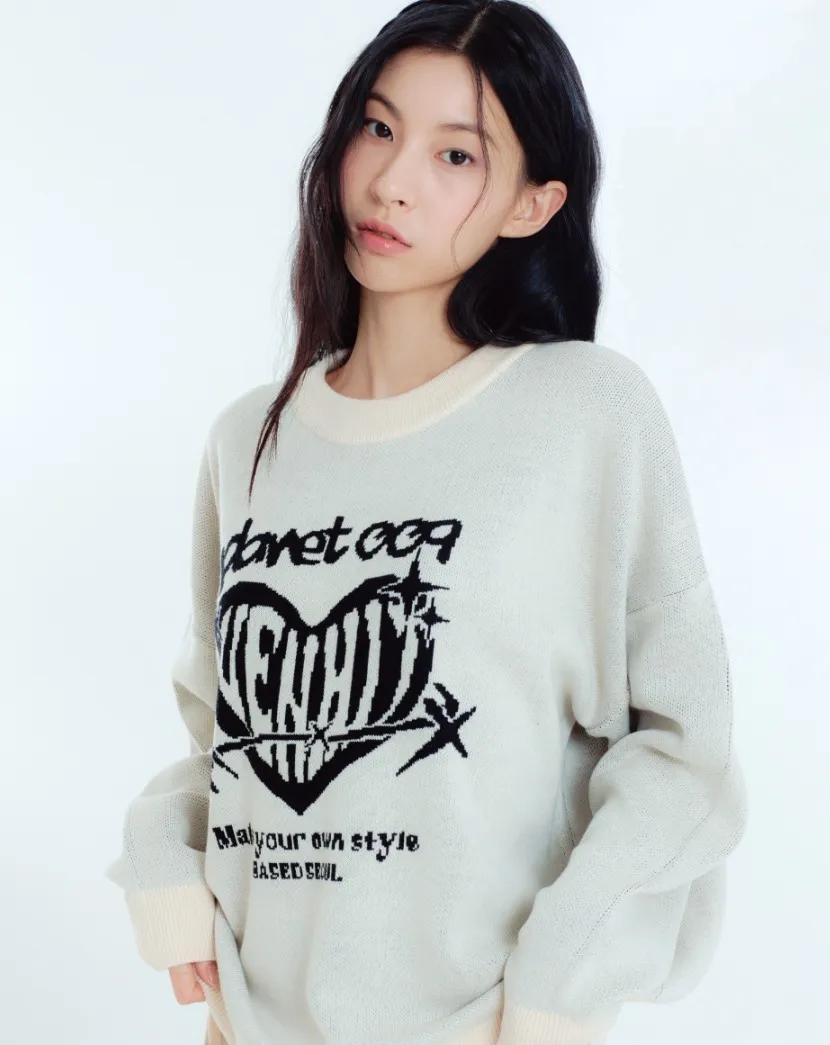 VENHIT  |Street Style Logo Sweaters