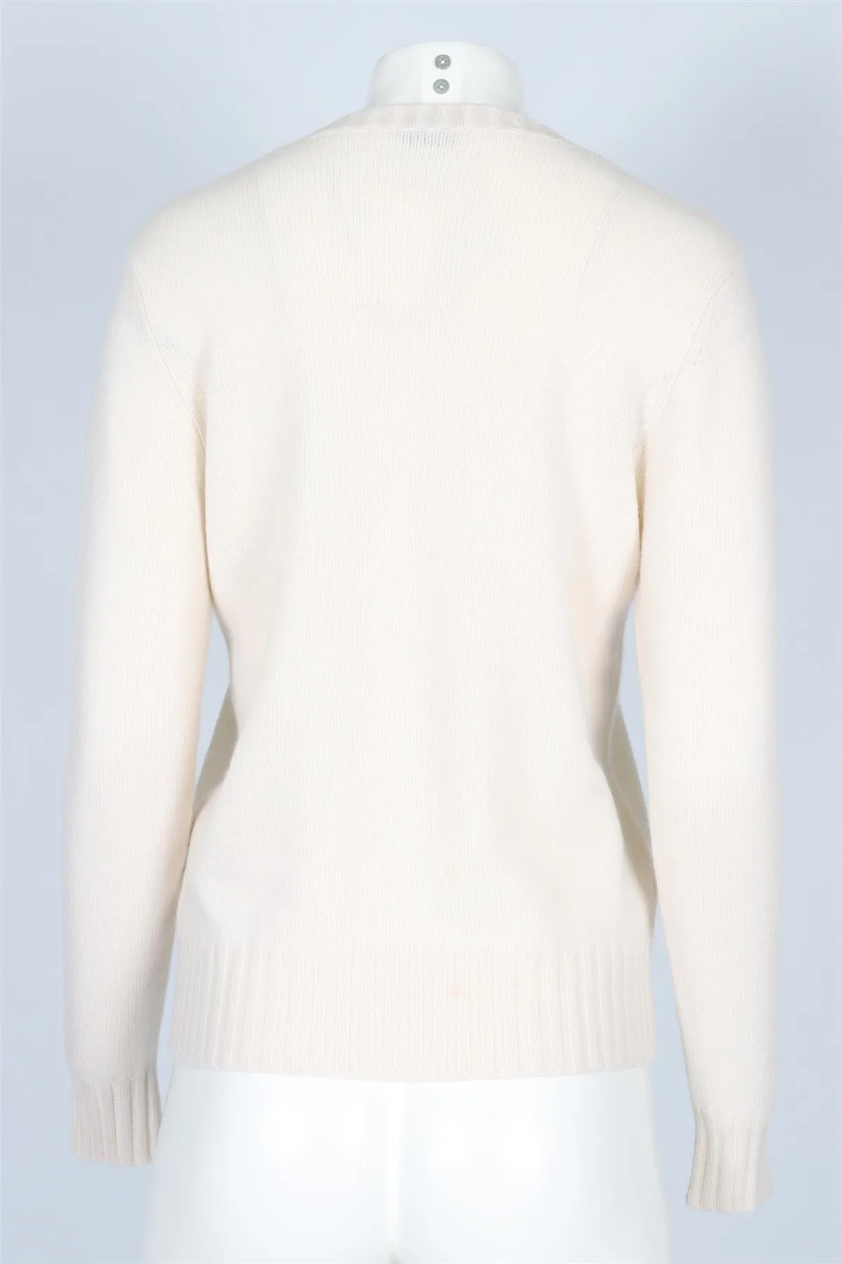 VILLAO CREAM CASHMERE SWEATER LARGE