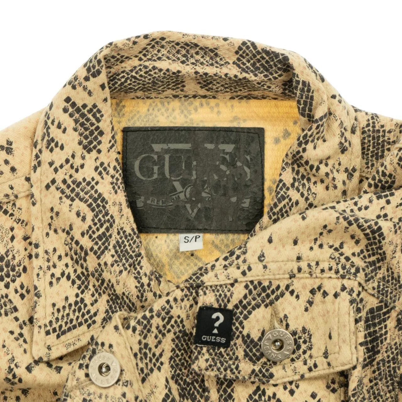 Vintage Guess Snake Pattern Jacket Womens Size S