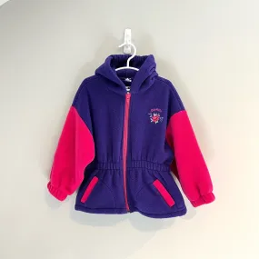 Vintage OshKosh B'gosh Pink Purple Fleece Jacket Medium 3T