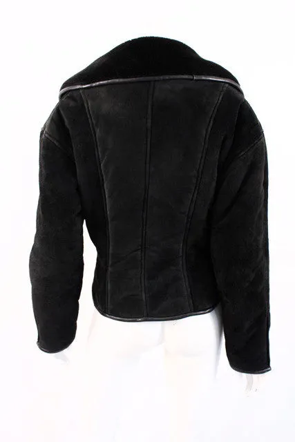 Vintage Shearling Motorcycle Jacket