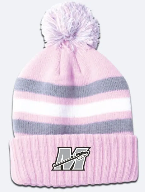 Warrior Pink Pom Pom Hat