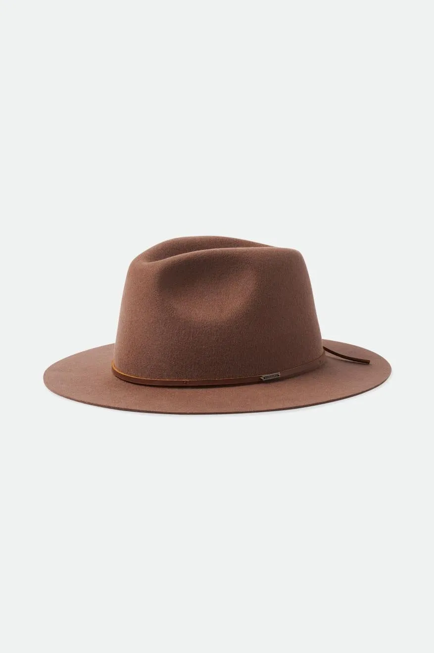 Wesley Fedora - Dark Tan