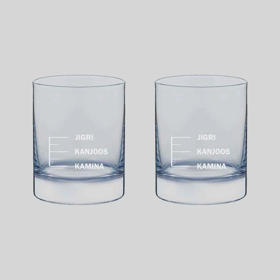 Whiskey Glasses Liquor Glass-  Anniversary Birthday Gift Funny Gifts for Husband Bf - KAMINA KANJOOS JIGRI