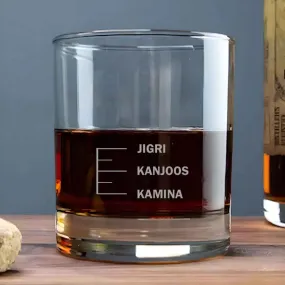 Whiskey Glasses Liquor Glass-  Anniversary Birthday Gift Funny Gifts for Husband Bf - KAMINA KANJOOS JIGRI