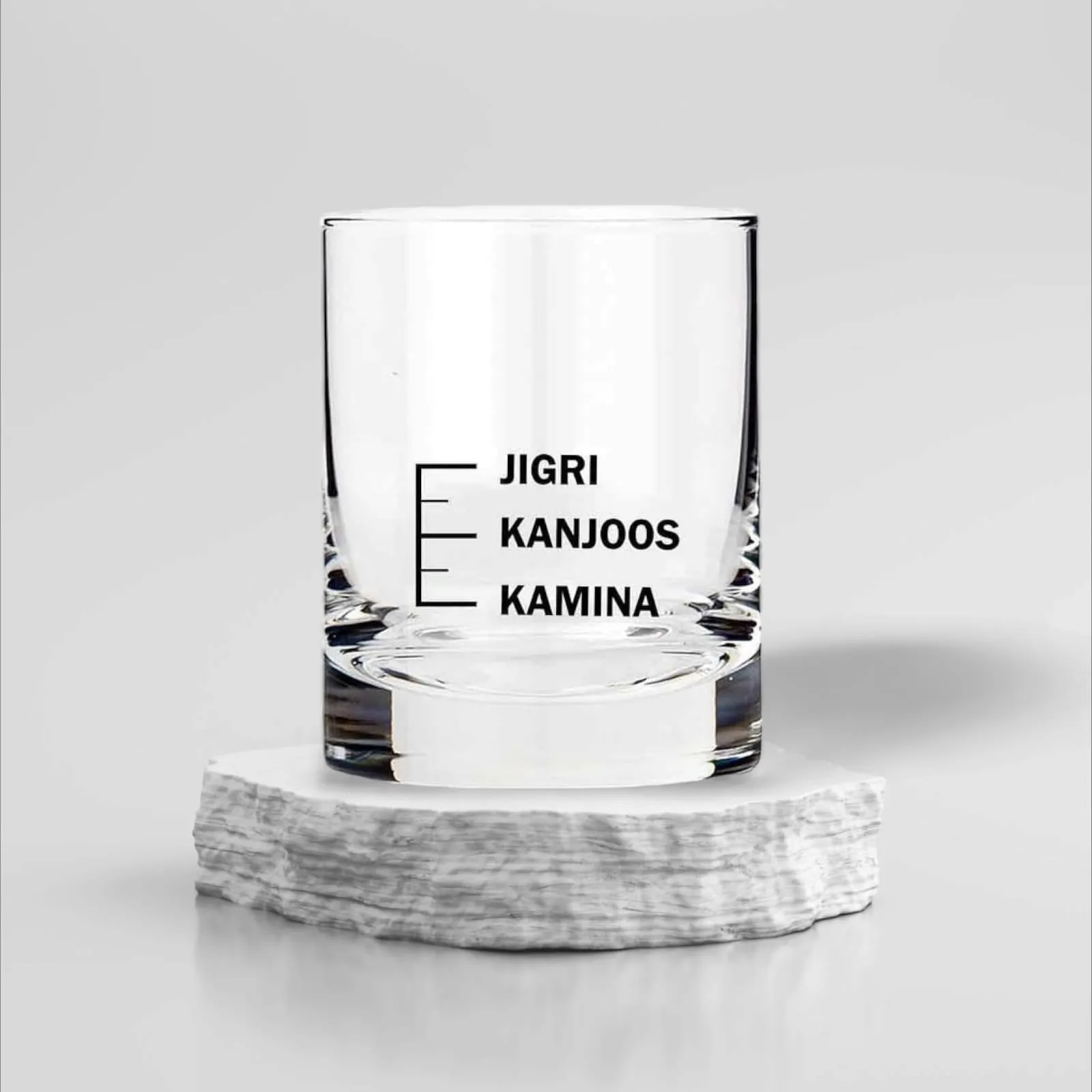 Whiskey Glasses Liquor Glass-  Anniversary Birthday Gift Funny Gifts for Husband Bf - KAMINA KANJOOS JIGRI