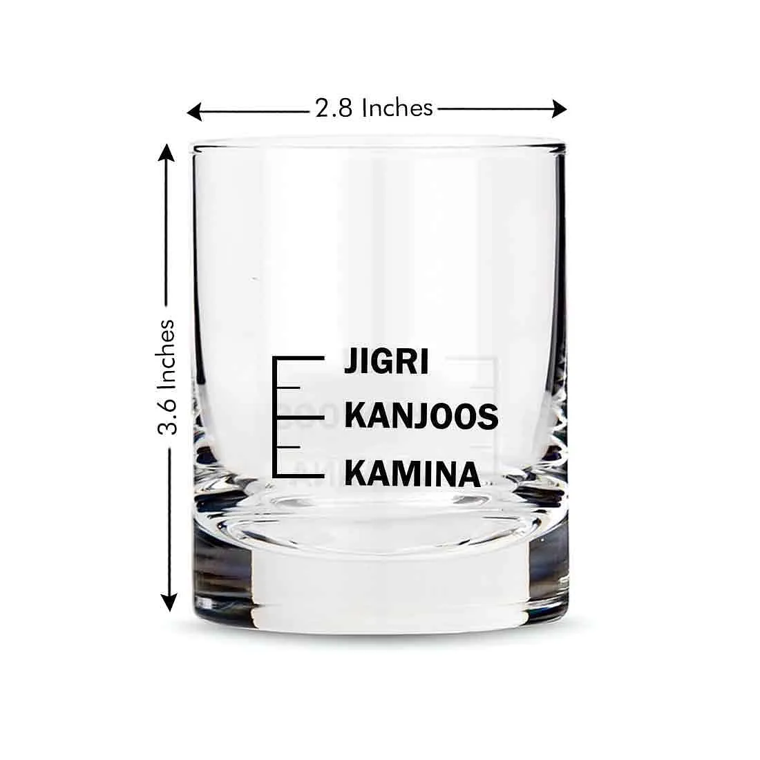 Whiskey Glasses Liquor Glass-  Anniversary Birthday Gift Funny Gifts for Husband Bf - KAMINA KANJOOS JIGRI