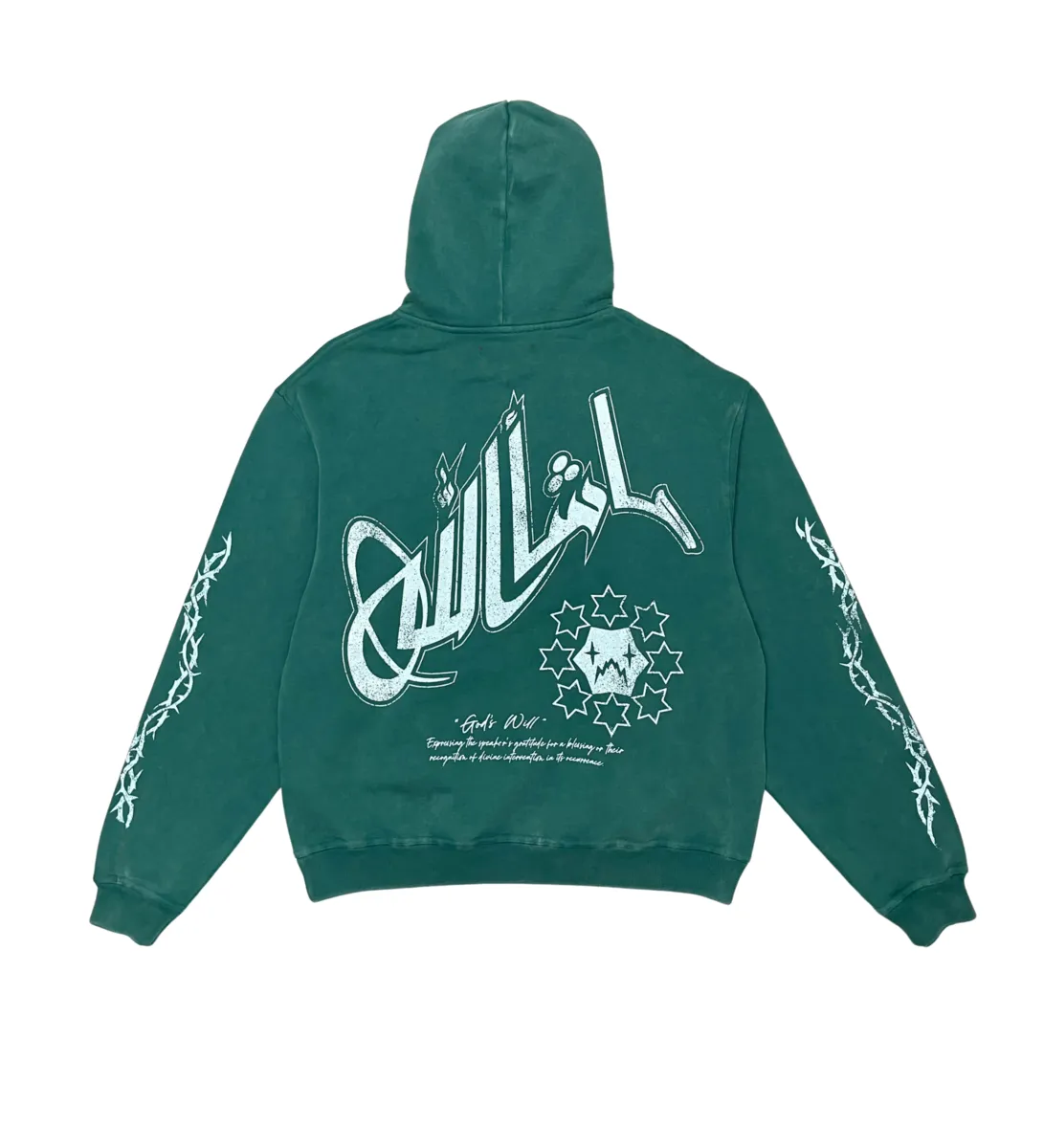 Wrathboy HOODIE - Gods Will - Deep Grass - WB03-035