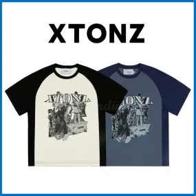 XTONZ  |Unisex Street Style Short Sleeves Logo T-Shirts