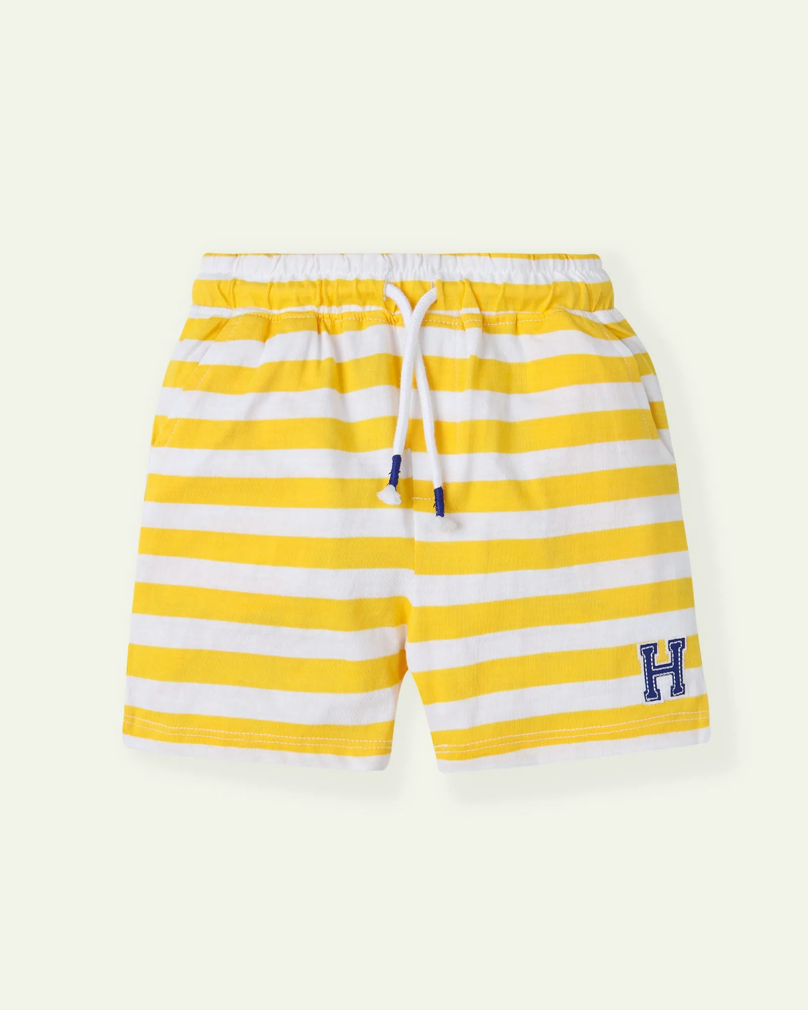 Yellow Striped Shorts