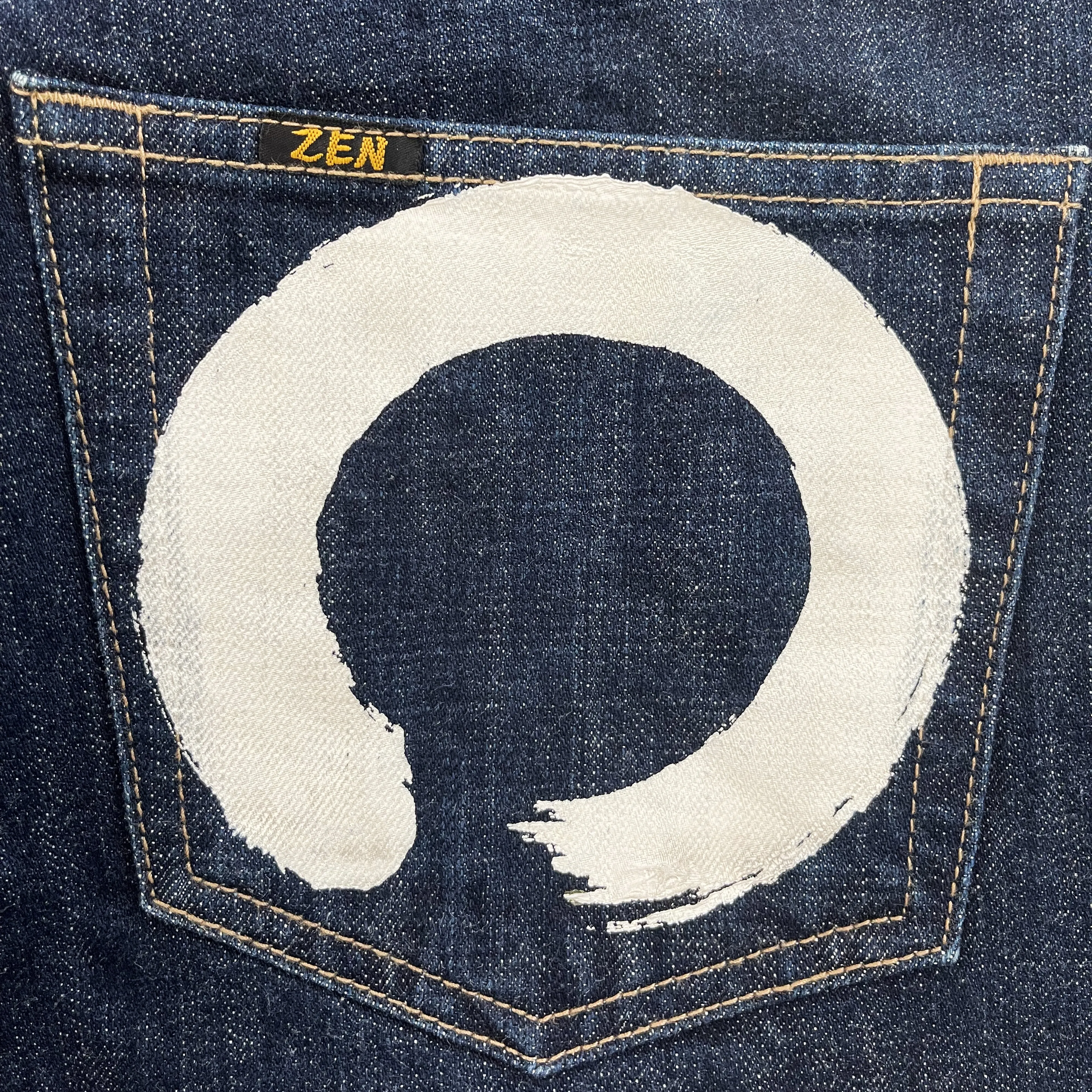 Zen Kanji Painted Jeans - W32"