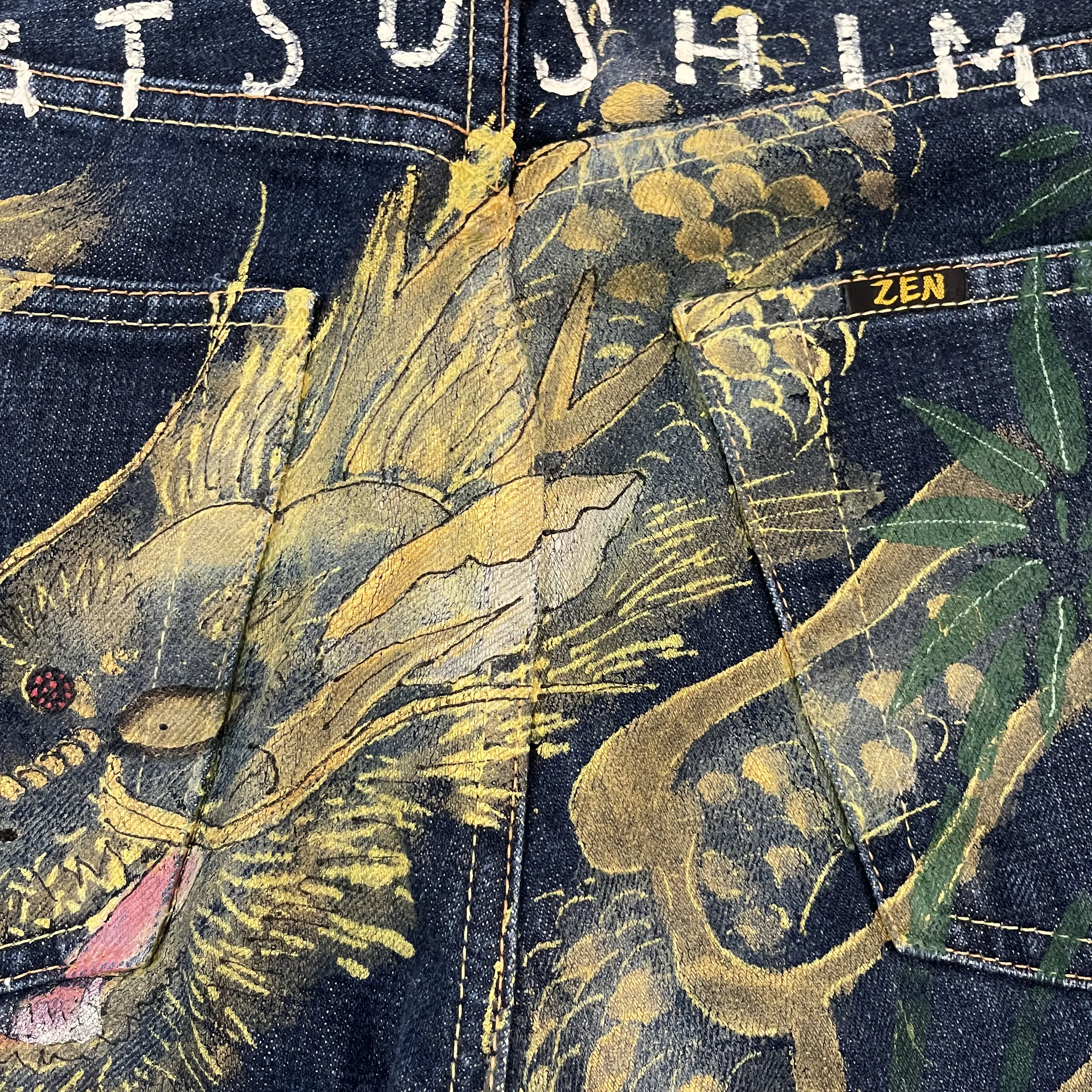 Zen Matsushima Hand Painted Jeans - W30"